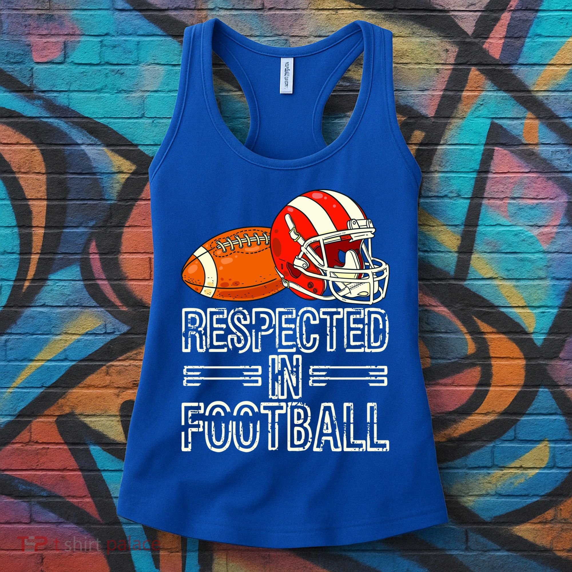 Respected In Football Football Gift Women's Tank Top