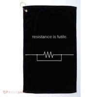 Resistance Is Futile Borg Geek Electronics Engineers Golf Towel thumb 0