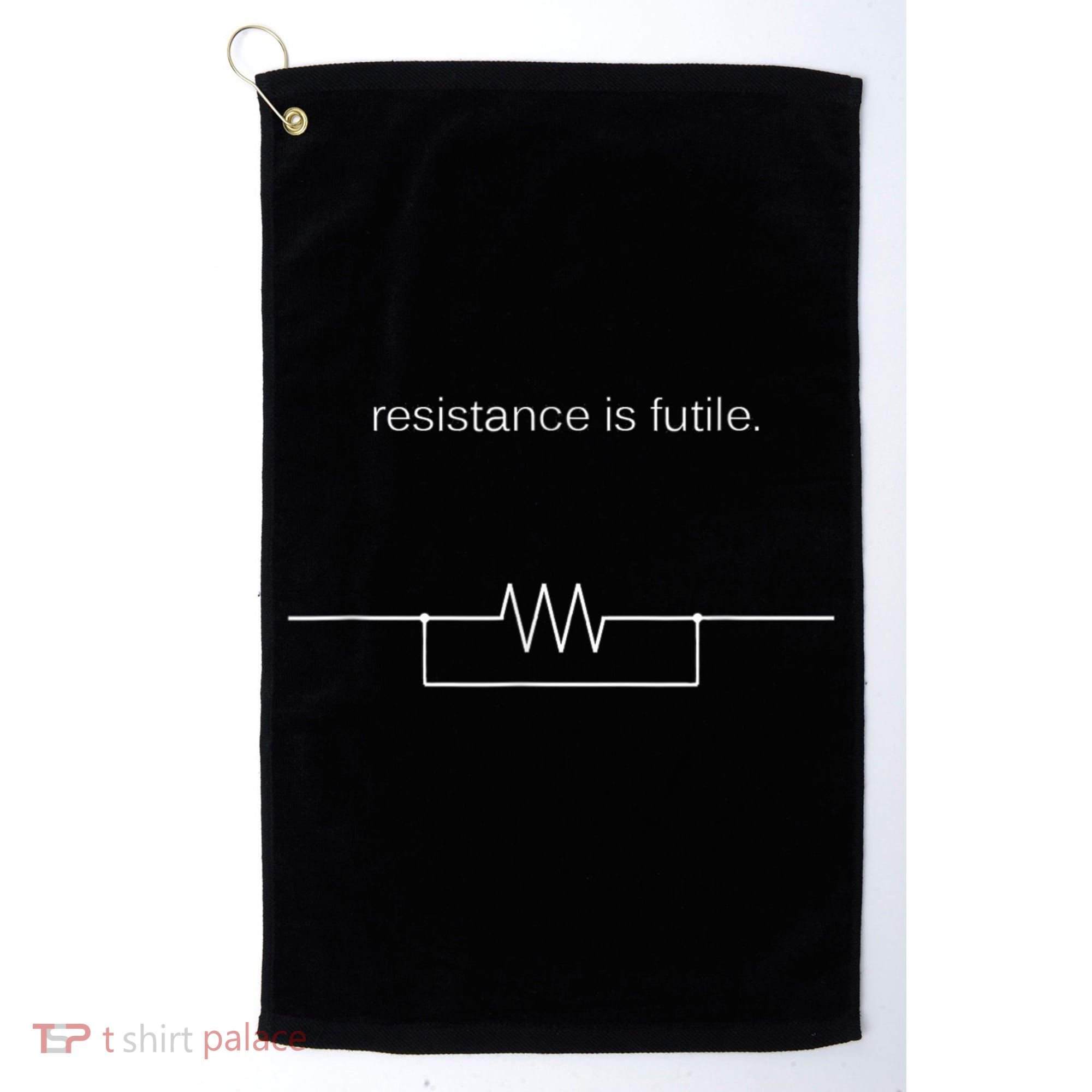 Resistance Is Futile Borg Geek Electronics Engineers Golf Towel