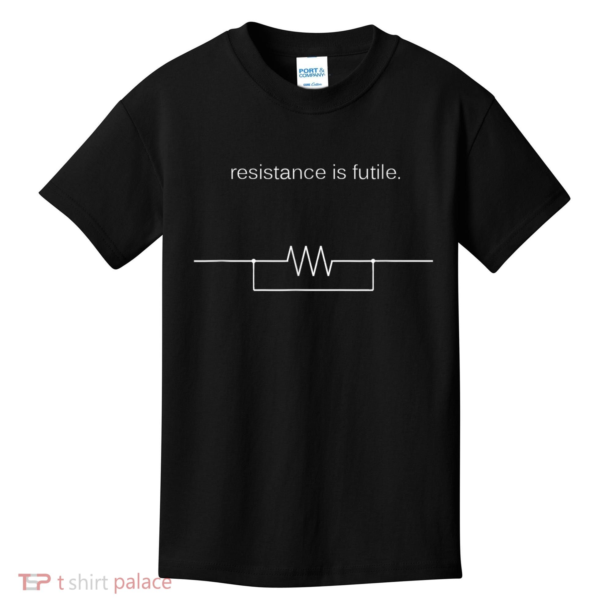 Resistance Is Futile Borg Geek Electronics Engineers Kids T-Shirt