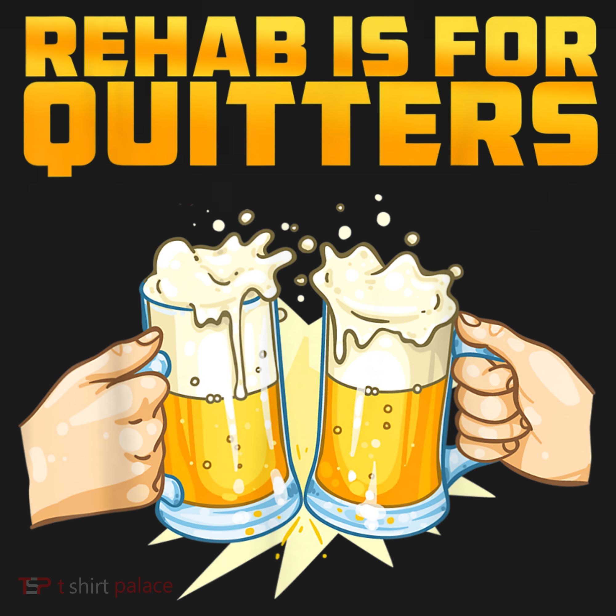 Rehab Is For Quitters Funny Rehabilition Wine Beer Lovers Women's Tank Top