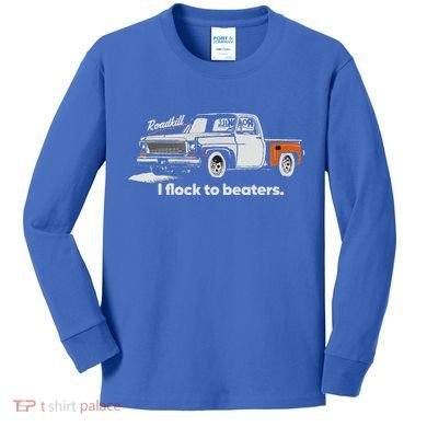 Roadkill I Flock To Beaters Kids Long Sleeve Shirt