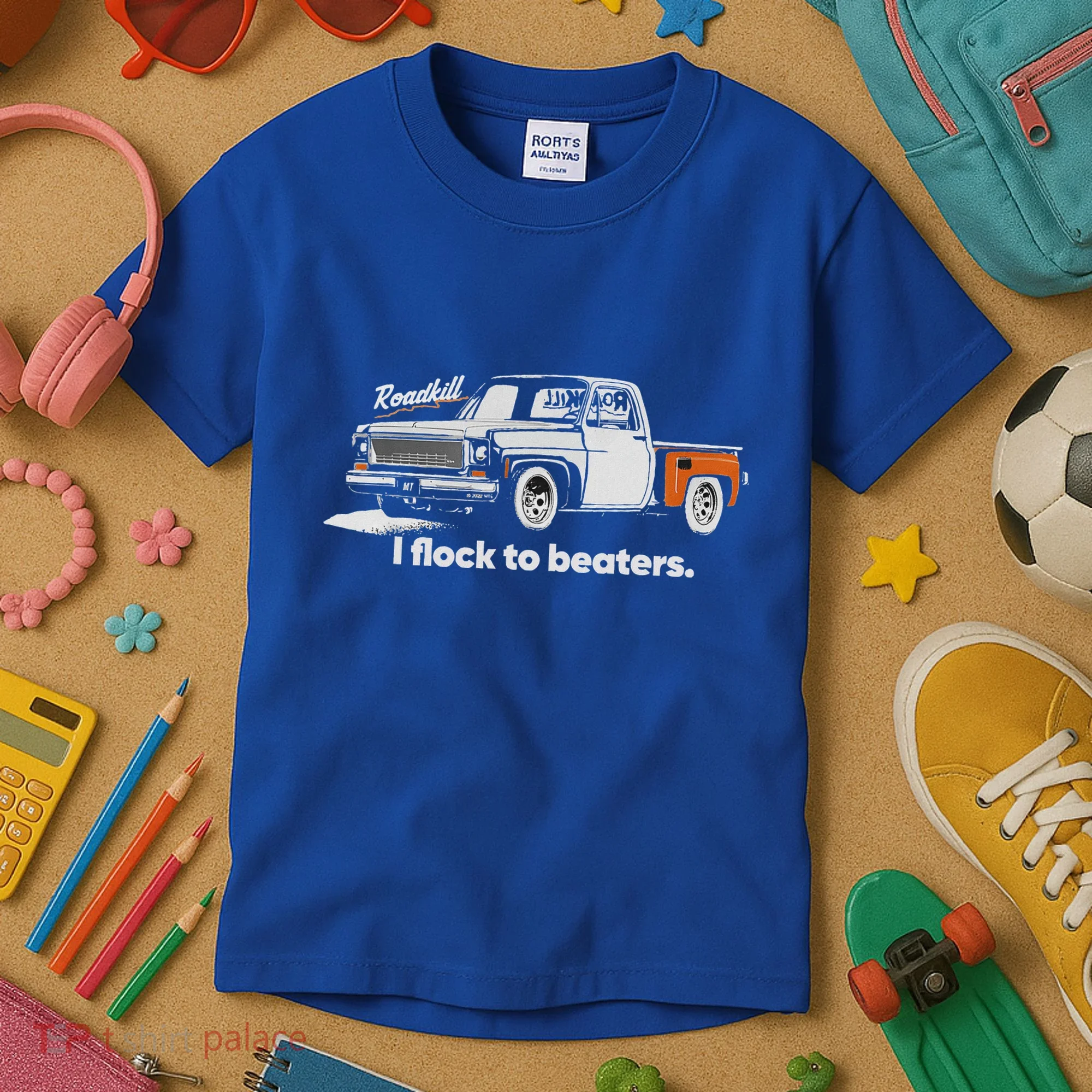 Roadkill I Flock To Beaters Kids T-Shirt