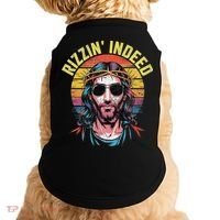 Rizzin Indeed Funny Jesus He Is Rizzin Easter Christian Doggie Tank thumb 0