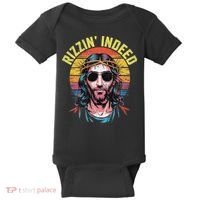 Rizzin Indeed Funny Jesus He Is Rizzin Easter Christian Baby Bodysuit thumb 0