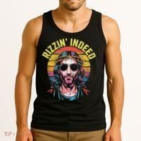 Rizzin Indeed Funny Jesus He Is Rizzin Easter Christian Tank Top thumb 3