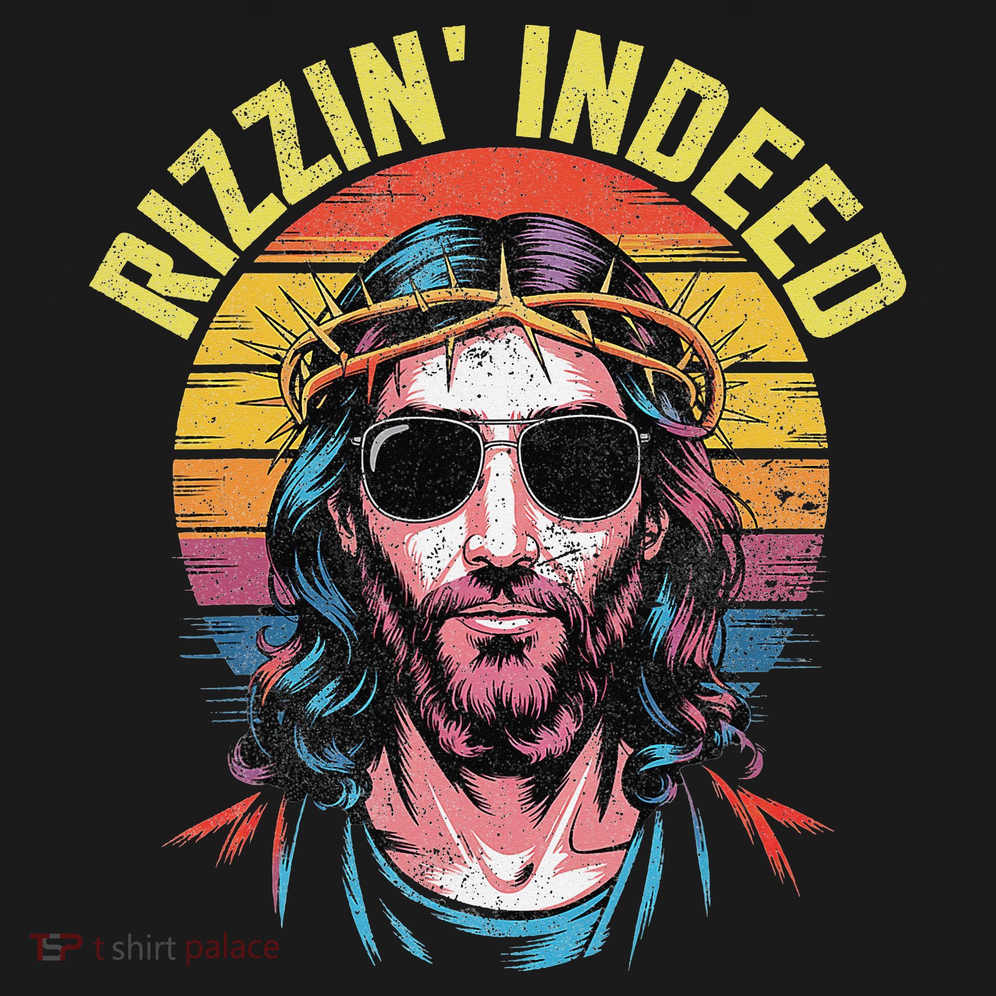 Rizzin Indeed Funny Jesus He Is Rizzin Easter Christian Tank Top