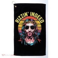Rizzin Indeed Funny Jesus He Is Rizzin Easter Christian Golf Towel thumb 0