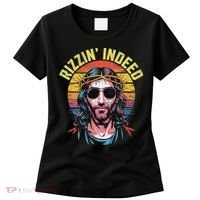 Rizzin Indeed Funny Jesus He Is Rizzin Easter Christian Women's T-Shirt thumb 0