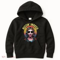 Rizzin Indeed Funny Jesus He Is Rizzin Easter Christian Kids Hoodie thumb 0
