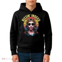 Rizzin Indeed Funny Jesus He Is Rizzin Easter Christian Kids Hoodie thumb 4