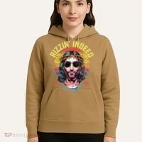 Rizzin Indeed Funny Jesus He Is Rizzin Easter Christian Hoodie thumb 5