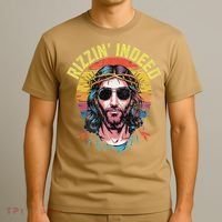 Rizzin Indeed Funny Jesus He Is Rizzin Easter Christian T-Shirt thumb 3