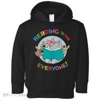 Reading If For Everyone Reading Lover Bookworm Read Across America Reading Day Toddler Hoodie thumb 0