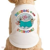 Reading If For Everyone Reading Lover Bookworm Read Across America Reading Day Doggie Tank thumb 0