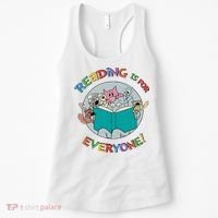 Reading If For Everyone Reading Lover Bookworm Read Across America Reading Day Women's Tank Top thumb 0