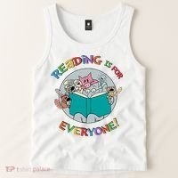 Reading If For Everyone Reading Lover Bookworm Read Across America Reading Day Tank Top thumb 2