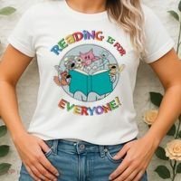 Reading If For Everyone Reading Lover Bookworm Read Across America Reading Day Women's T-Shirt thumb 2