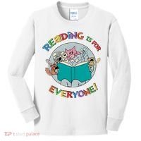 Reading If For Everyone Reading Lover Bookworm Read Across America Reading Day Kids Long Sleeve Shirt thumb 0