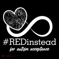 #Red Instead For Autism Acceptance Bucket Hat thumb 4