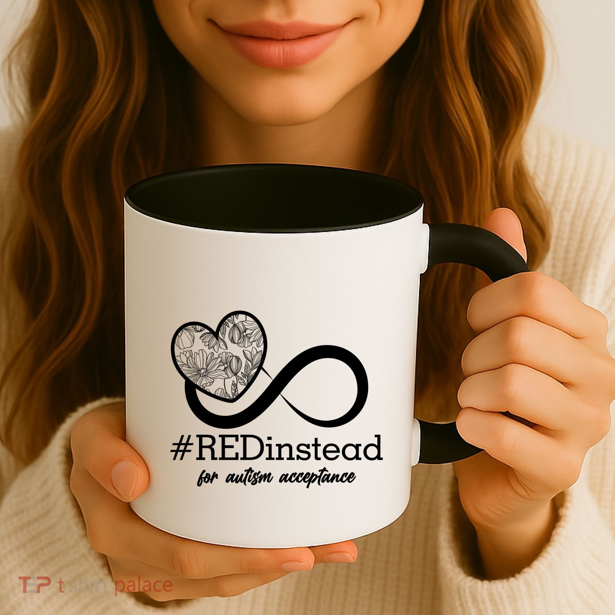 #Red Instead For Autism Acceptance Coffee Mug