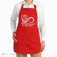 #Red Instead For Autism Acceptance Apron thumb 2