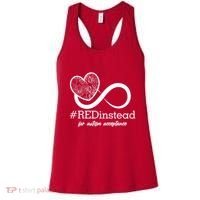 #Red Instead For Autism Acceptance Women's Tank Top thumb 0