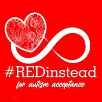 #Red Instead For Autism Acceptance Toddler Hoodie thumb 2