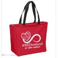 #Red Instead For Autism Acceptance Tote Bag thumb 2