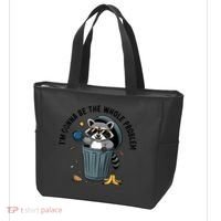Raccoon I'm Gonna Be The Whole Problem  Tote Bag thumb 3