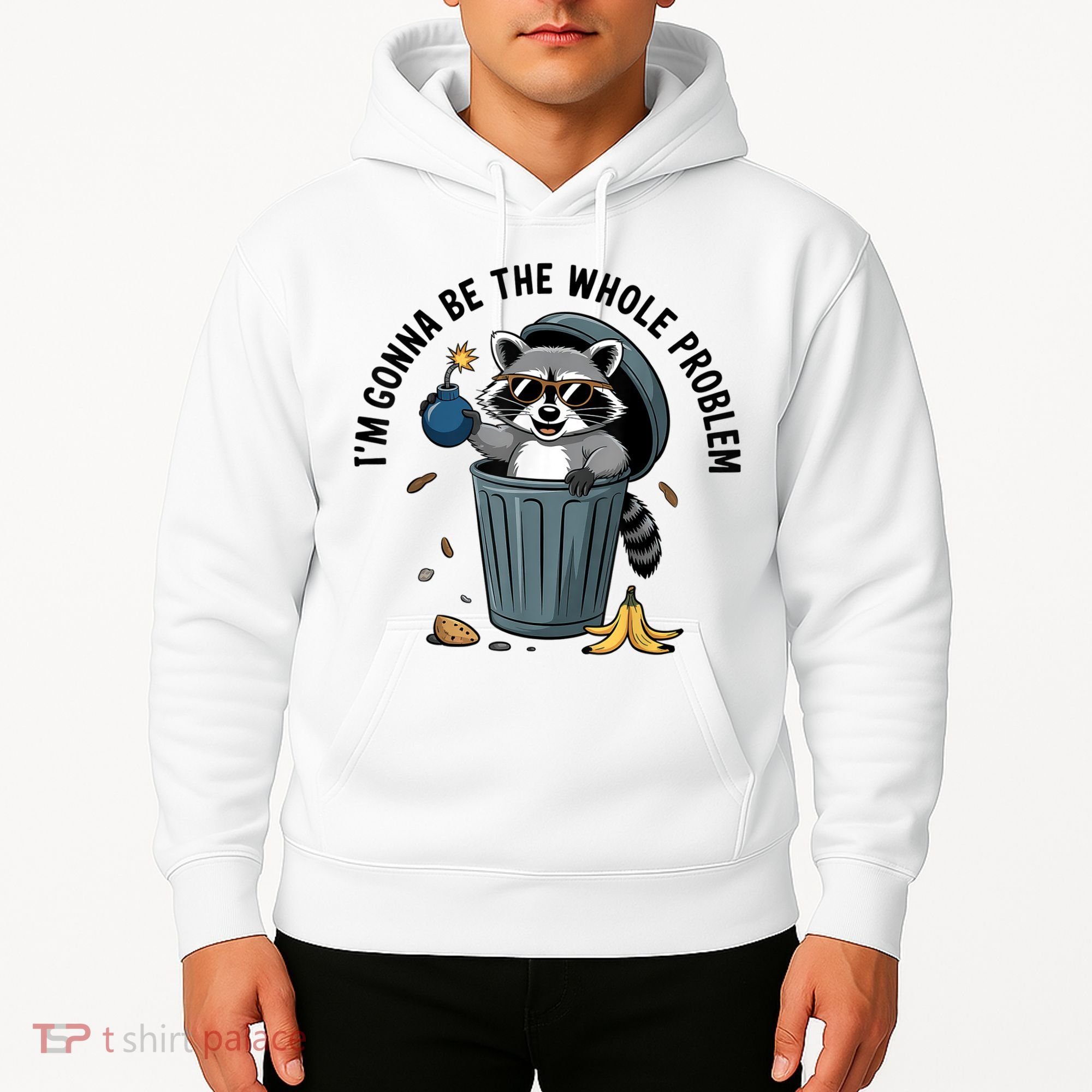 Raccoon I'm Gonna Be The Whole Problem  Hoodie