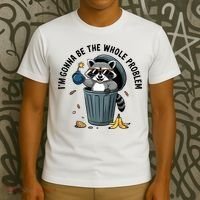 Raccoon I'm Gonna Be The Whole Problem  T-Shirt thumb 3