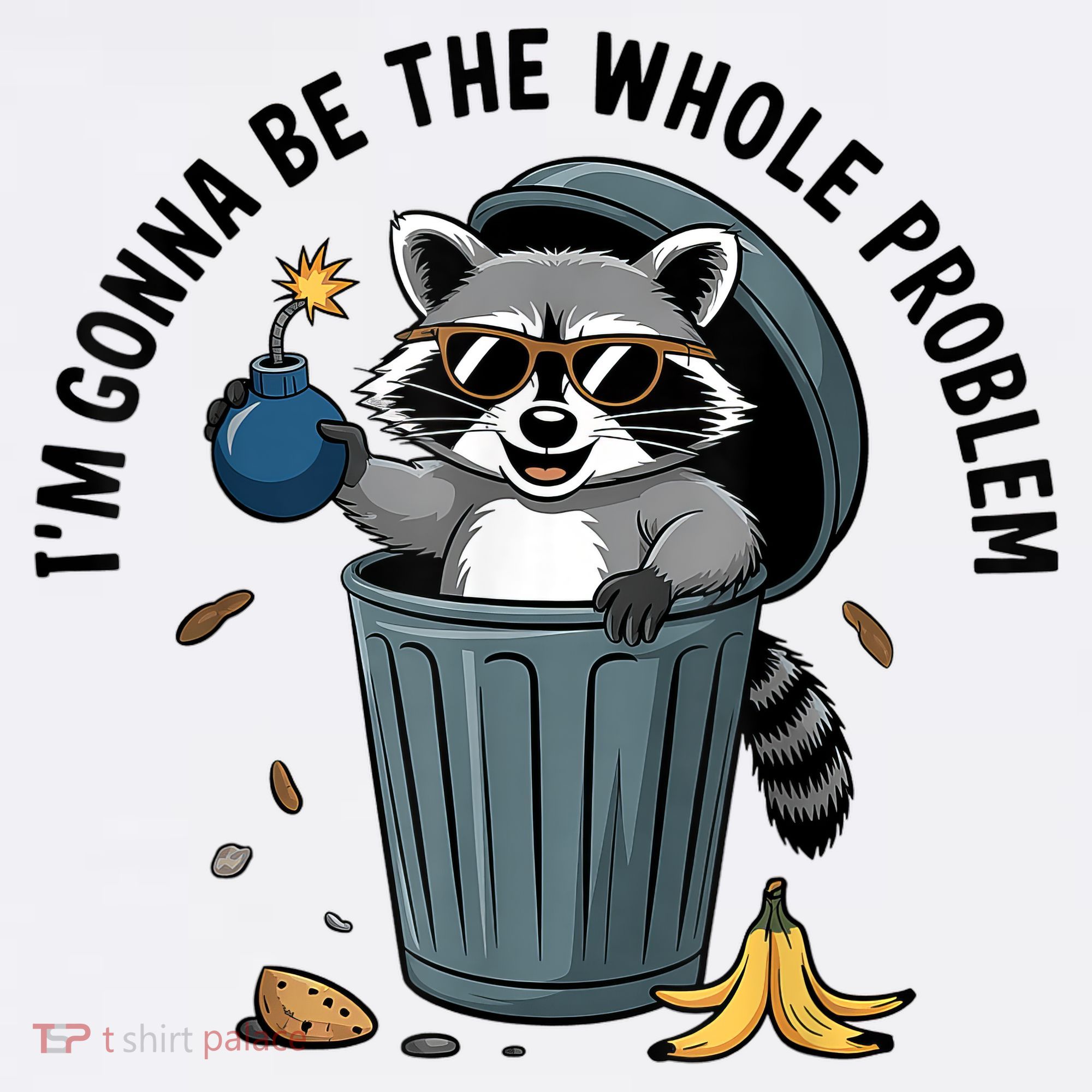 Raccoon I'm Gonna Be The Whole Problem  Women's Tank Top