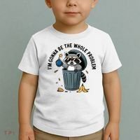 Raccoon I'm Gonna Be The Whole Problem  Toddler T-Shirt thumb 2
