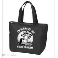 Raccoon Im Gonna Be The Whole Problem Tote Bag thumb 3