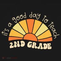 Retro Its Good Day To Teach 2nd Grade Teacher Back To School Doggie Tank thumb 4
