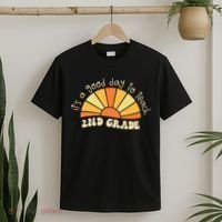 Retro Its Good Day To Teach 2nd Grade Teacher Back To School T-Shirt thumb 2