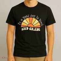 Retro Its Good Day To Teach 2nd Grade Teacher Back To School T-Shirt thumb 3