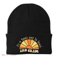 Retro Its Good Day To Teach 2nd Grade Teacher Back To School Beanie thumb 0