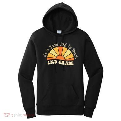 Retro Its Good Day To Teach 2nd Grade Teacher Back To School Women's Hoodie