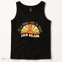 Retro Its Good Day To Teach 2nd Grade Teacher Back To School Tank Top thumb 2
