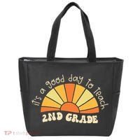 Retro Its Good Day To Teach 2nd Grade Teacher Back To School Tote Bag thumb 0