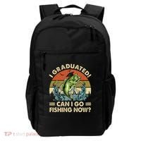 Retro I Graduated Can I Go Fishing Now Cute Graduation Backpack thumb 0