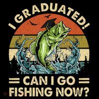 Retro I Graduated Can I Go Fishing Now Cute Graduation Coffee Mug thumb 5