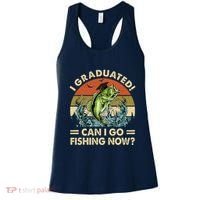 Retro I Graduated Can I Go Fishing Now Cute Graduation Women's Tank Top thumb 0