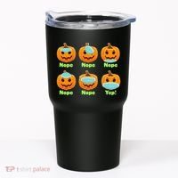Right And Wrong Way To Wear Masks Pumpkins Tumbler thumb 0