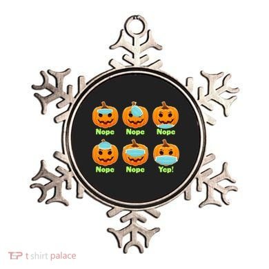 Right And Wrong Way To Wear Masks Pumpkins Ornament