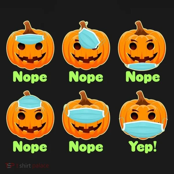 Right And Wrong Way To Wear Masks Pumpkins Ornament