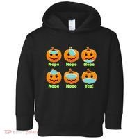Right And Wrong Way To Wear Masks Pumpkins Toddler Hoodie thumb 0