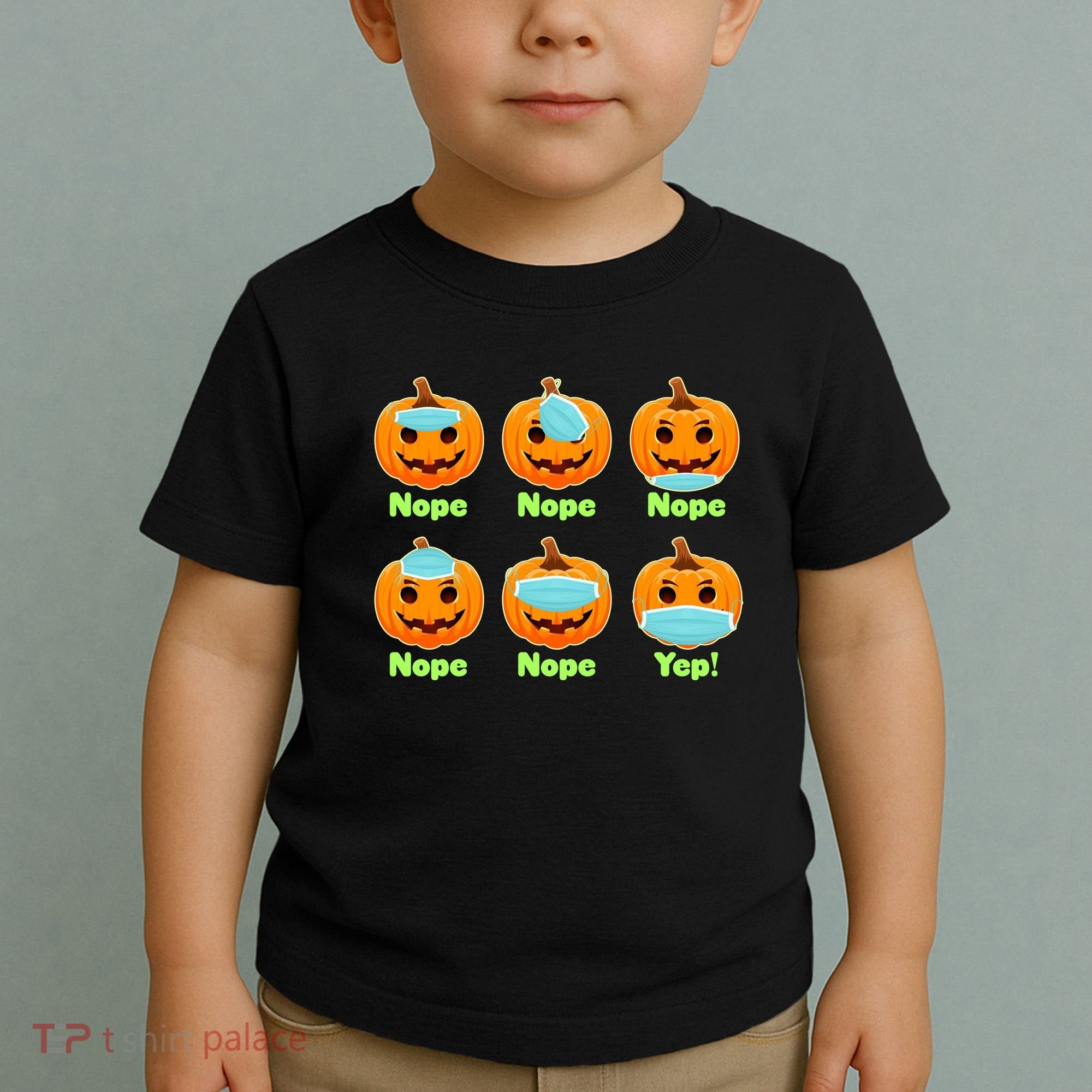 Right And Wrong Way To Wear Masks Pumpkins Toddler T-Shirt